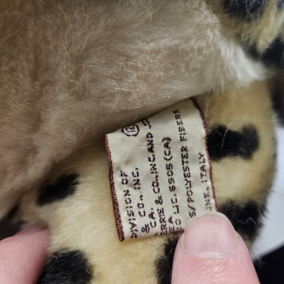 Wallace Berrie Cheetah Leopard Plush 1984 Stuffed Animal Applause Cat Vintage.  - Picture 3 of 8